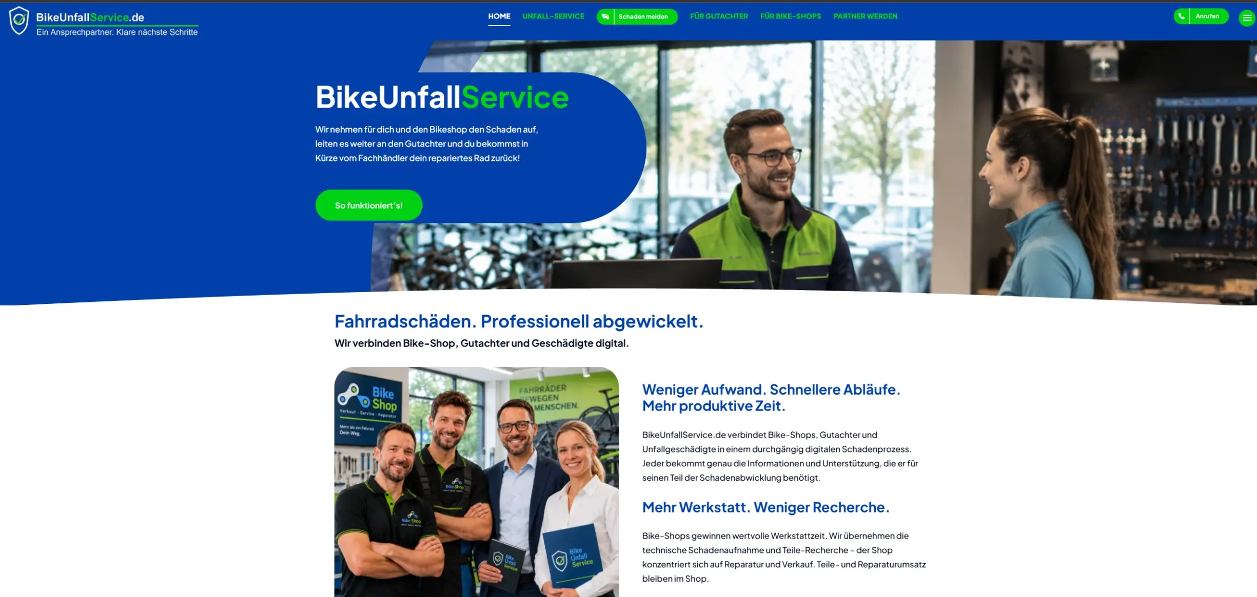 Bike Unfall-Service